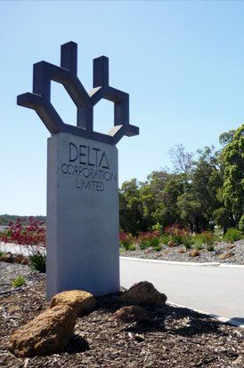 Delta Corporation Entrance Sign
